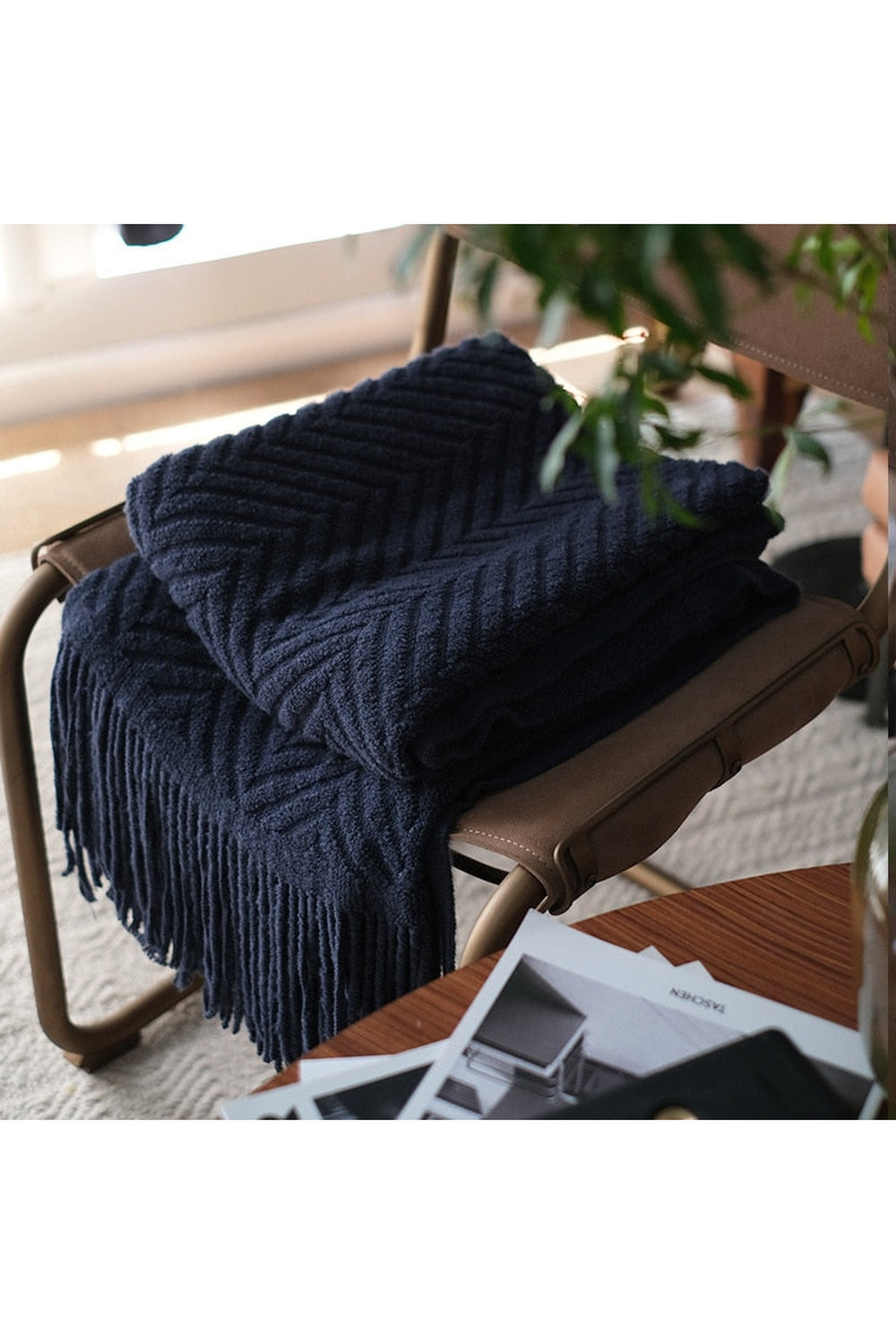 Lisslune | Zack Pattern Dark Academia Blanket
