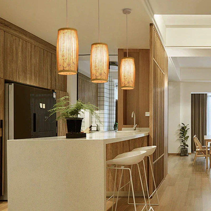Lisslune | BambuLume Elegant Pendant Light – Natural Beauty and Cozy Lighting