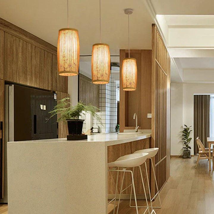 Lisslune | BambuLume Elegant Pendant Light – Natural Beauty and Cozy Lighting