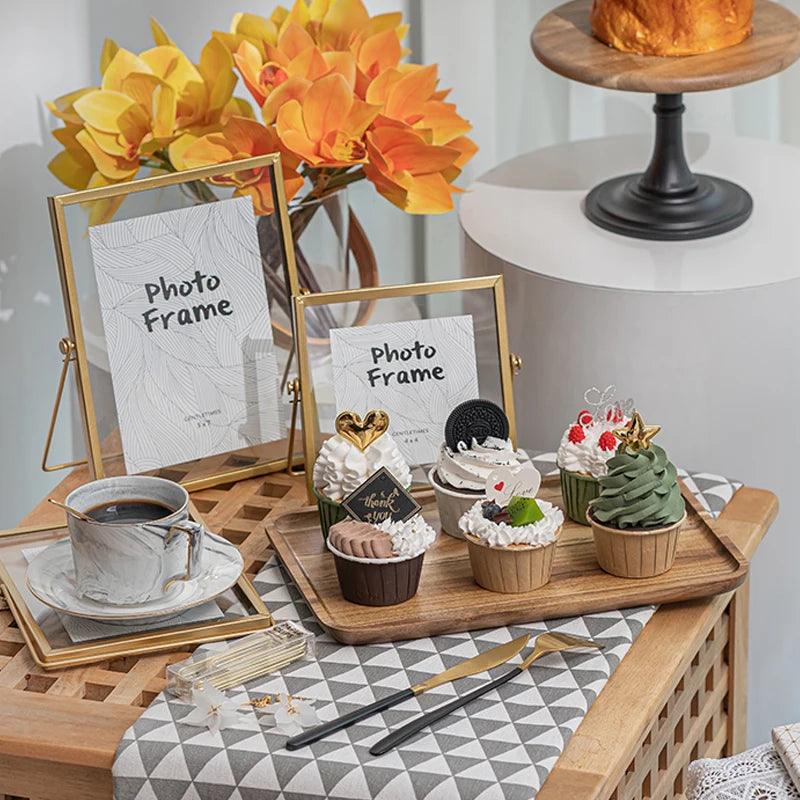 Lisslune | Realistic Handmade Synthetic Cream Cupcake for Photography Props and Decorative Displays