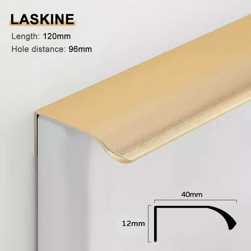 Lisslune | Veitl er Black and Gold Aluminum Alloy Cabinet Handle Collection