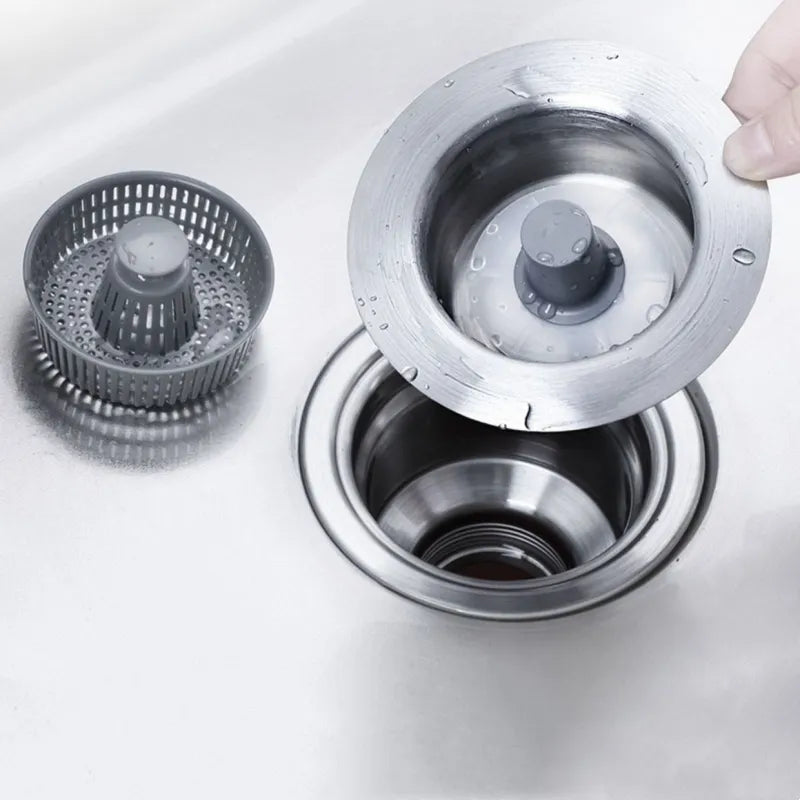 Lisslune | Clean Sink Stainless Steel Odor-Control Strainer