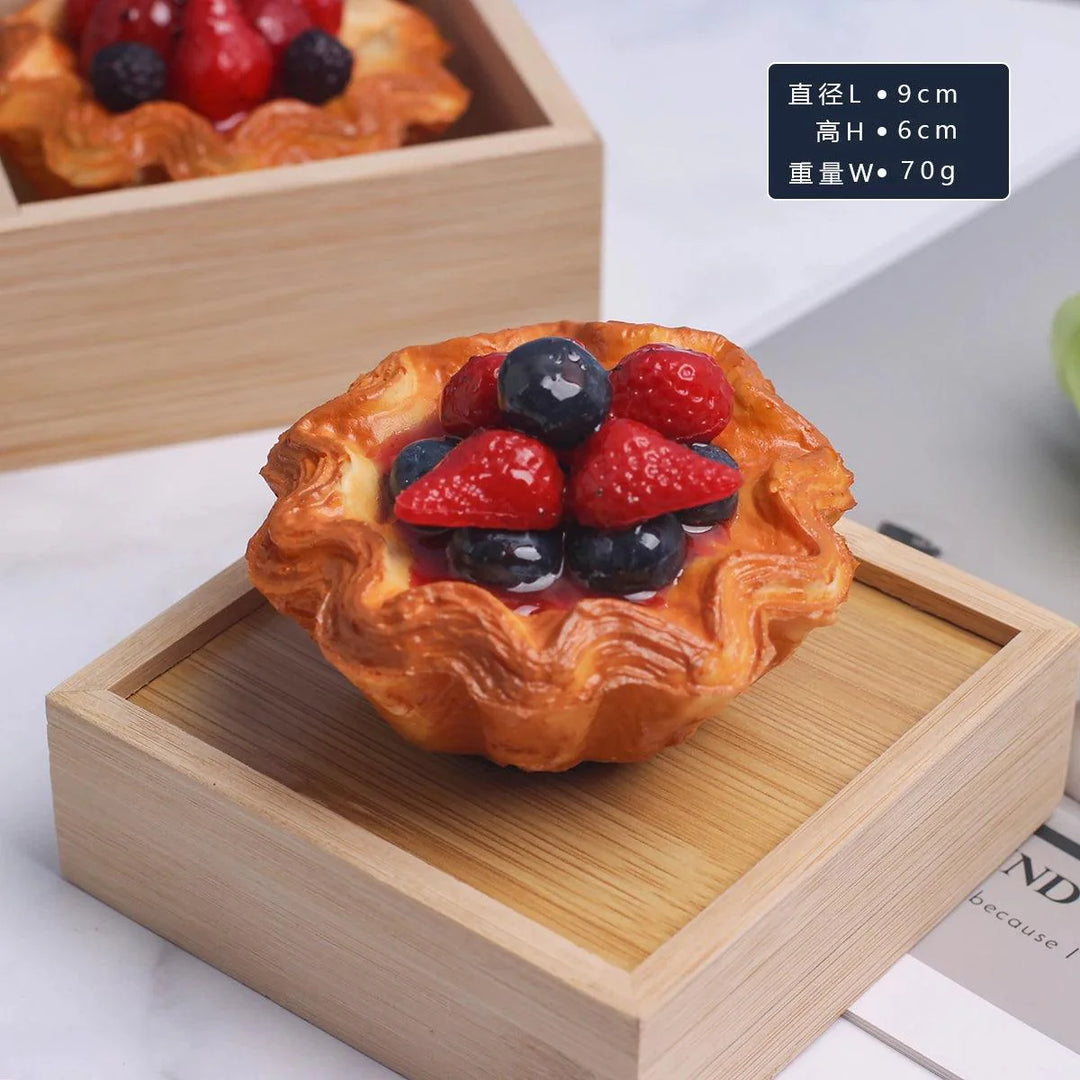 Lisslune | Realistic Synthetic Fruit Cake Model for Home Decor and Photography - 1 pc. FCYY-MIX2
