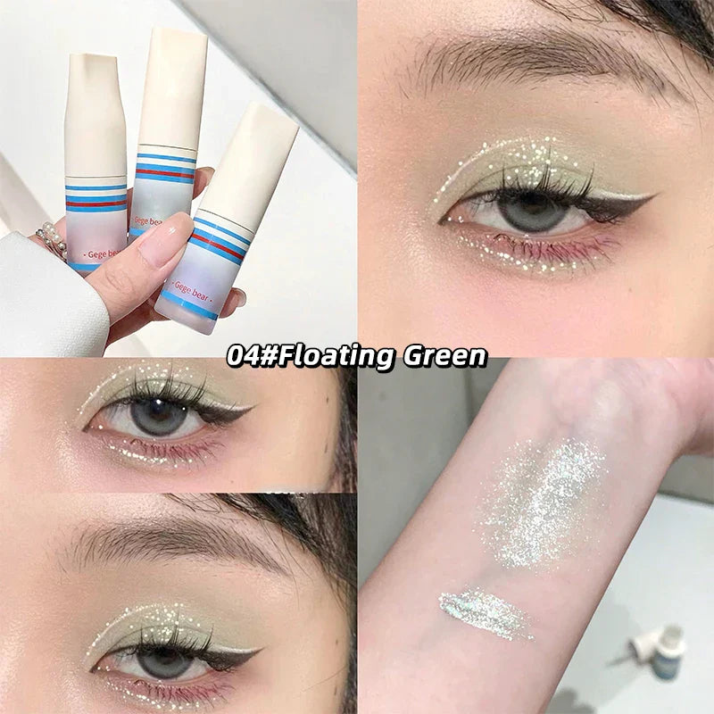 Rynx | Gege Bear Sparkling Diamond Liquid Eyeshadow, Versatile Highlighter Eyeshadow, No selection based on skin tone