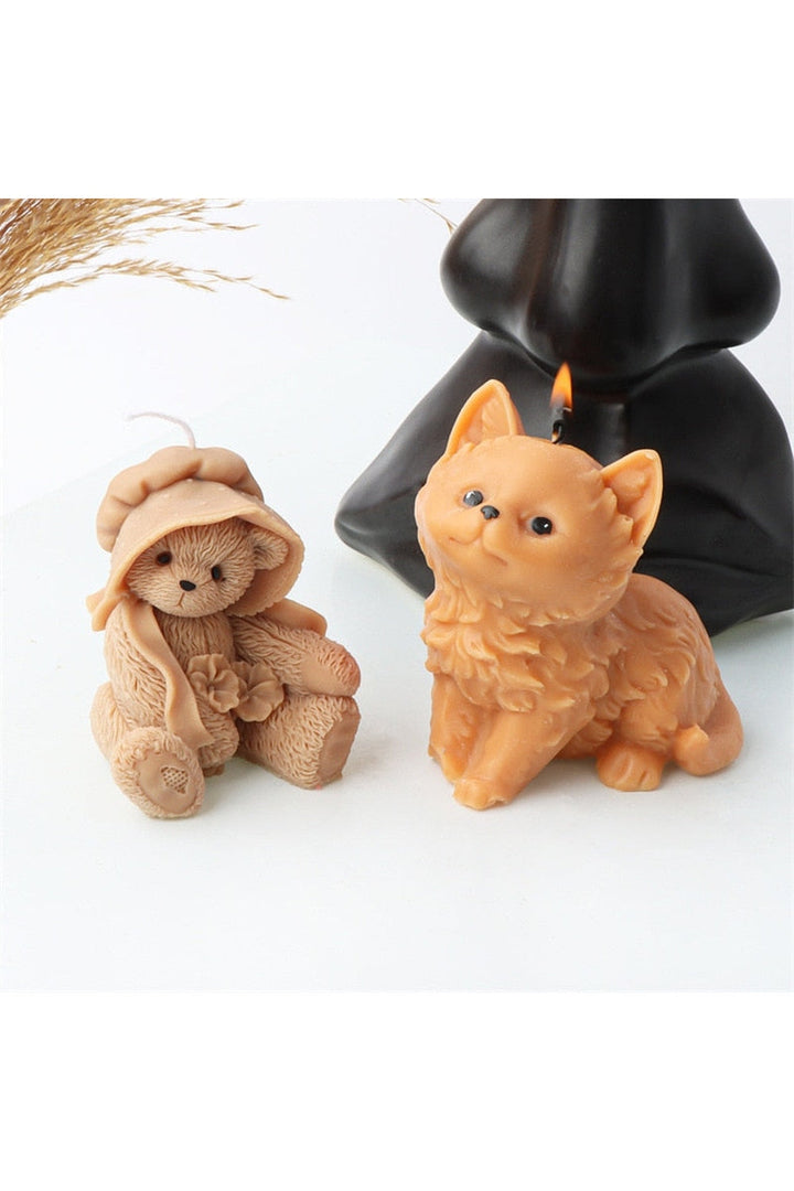Lisslune | & Bear Gypsum Candle Mold