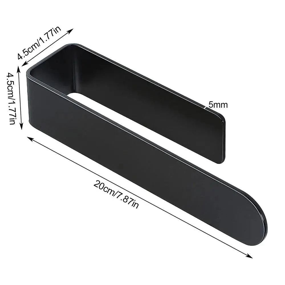Lisslune | Modern self-adhesive acrylic U-shaped towel holder for stylish bathroom and kitchen storage