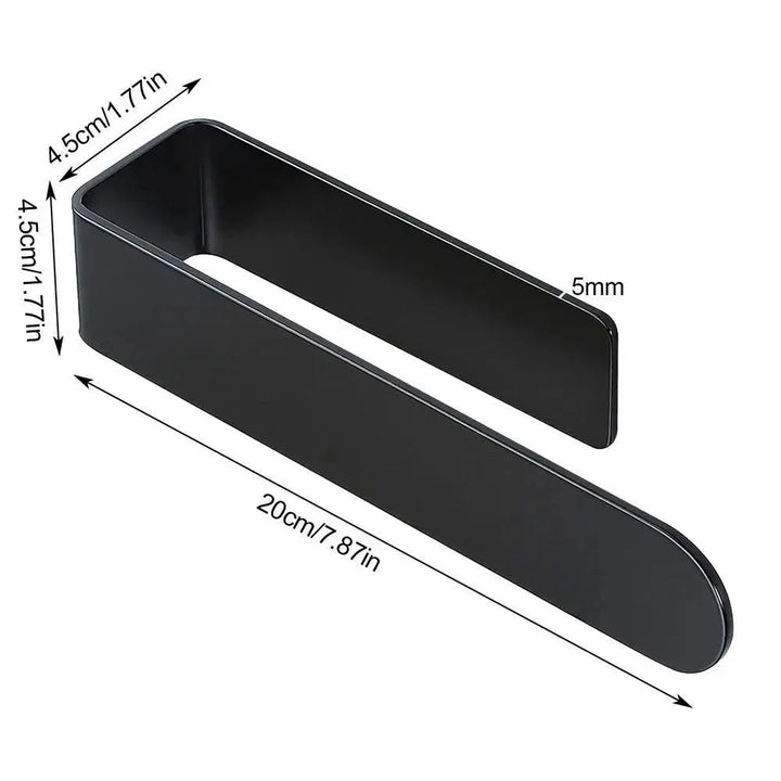 Lisslune | Modern self-adhesive acrylic U-shaped towel holder for stylish bathroom and kitchen storage