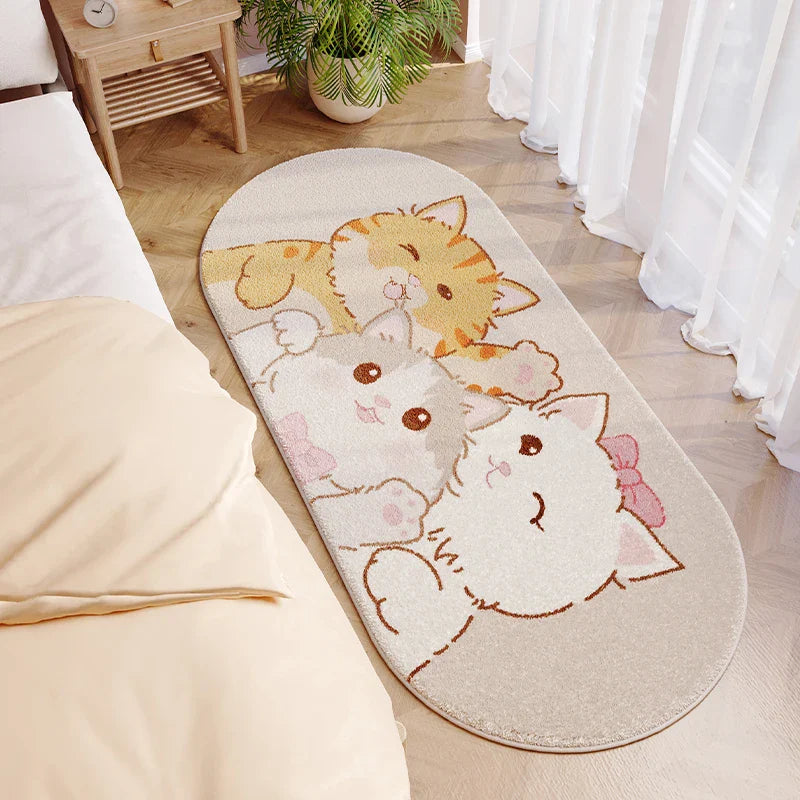 Rynx | Cartoon Cute Children's Room Carpet Modern Home Decor Aesthetic Bedroom Carpet Comfortable Soft Balcony Rugs rug Wallpaper carpet