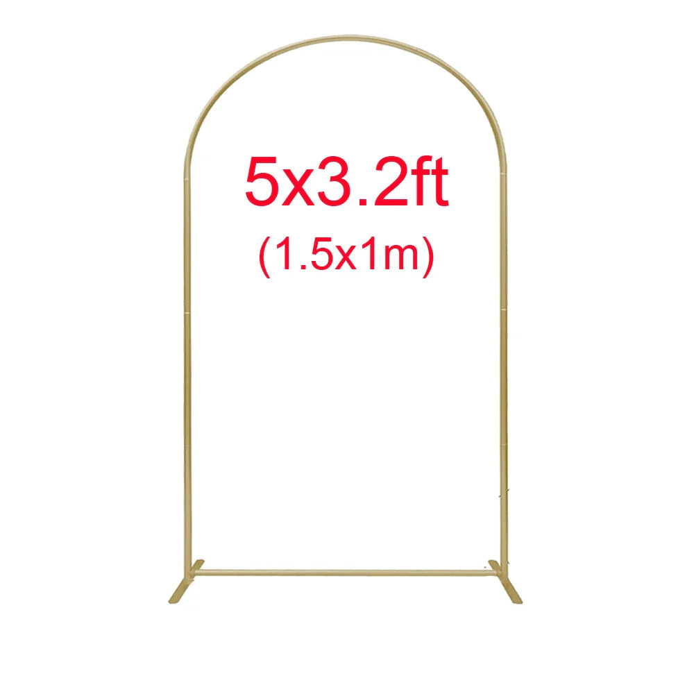 Rynx | 2M Metal balloon arch background stand birthday balloons party backdrop covers photo shoot double-sided elastic fabric background