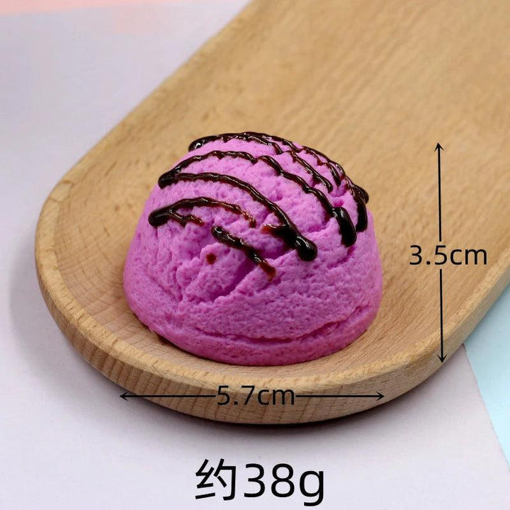 Lisslune | Life-like resin ice cream cone model - Realistic artificial dessert decoration for photography and home decor