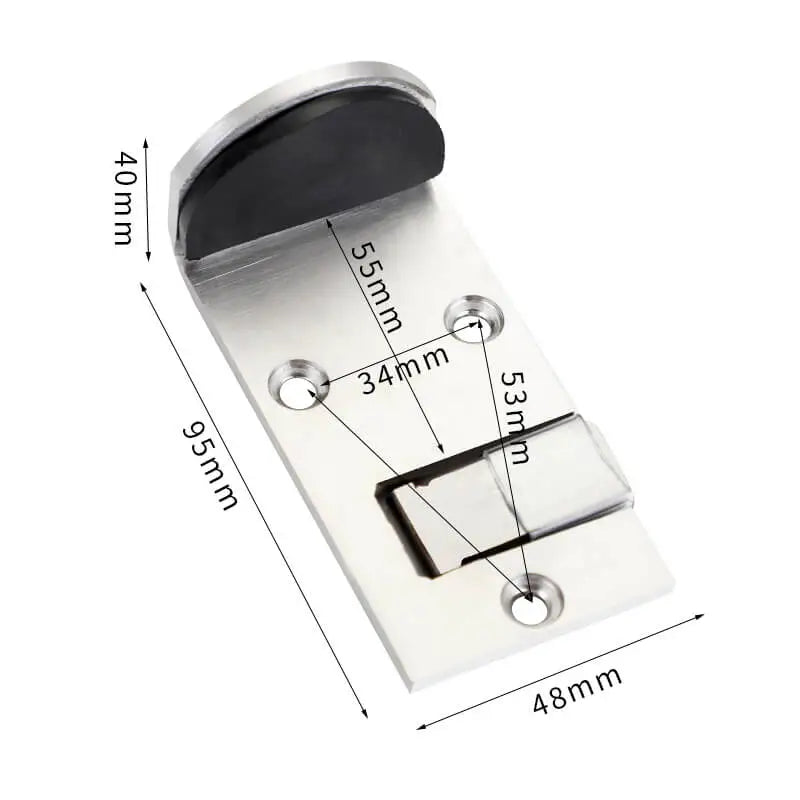 Lisslune | Secure Stainless Hidden Door Stopper