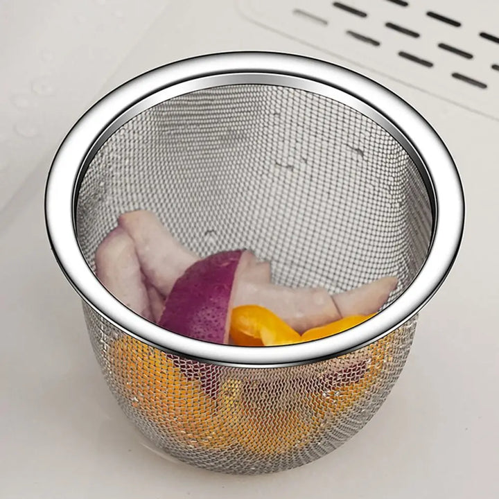 Lisslune | Stainless Steel Sink Organizer Drain Basket