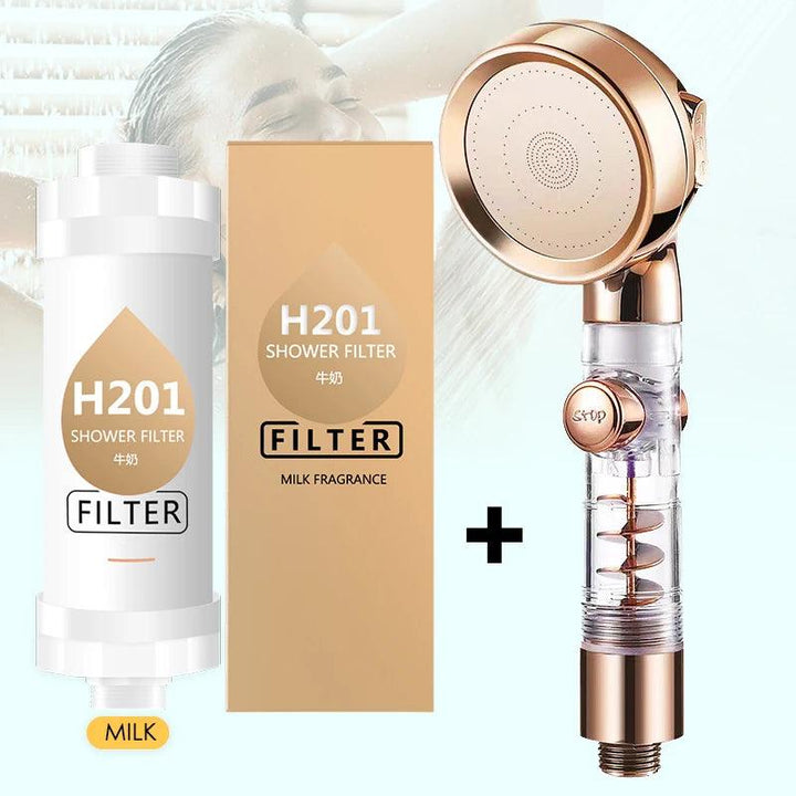 Lisslune | Vitamin C Infused Aromatherapy Spa Showerhead Filter for Hair and Skin Revitalization