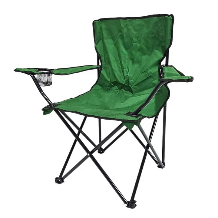 Lisslune | Portable Folding Camping Chair with Armrest, Backrest & Cup Holder