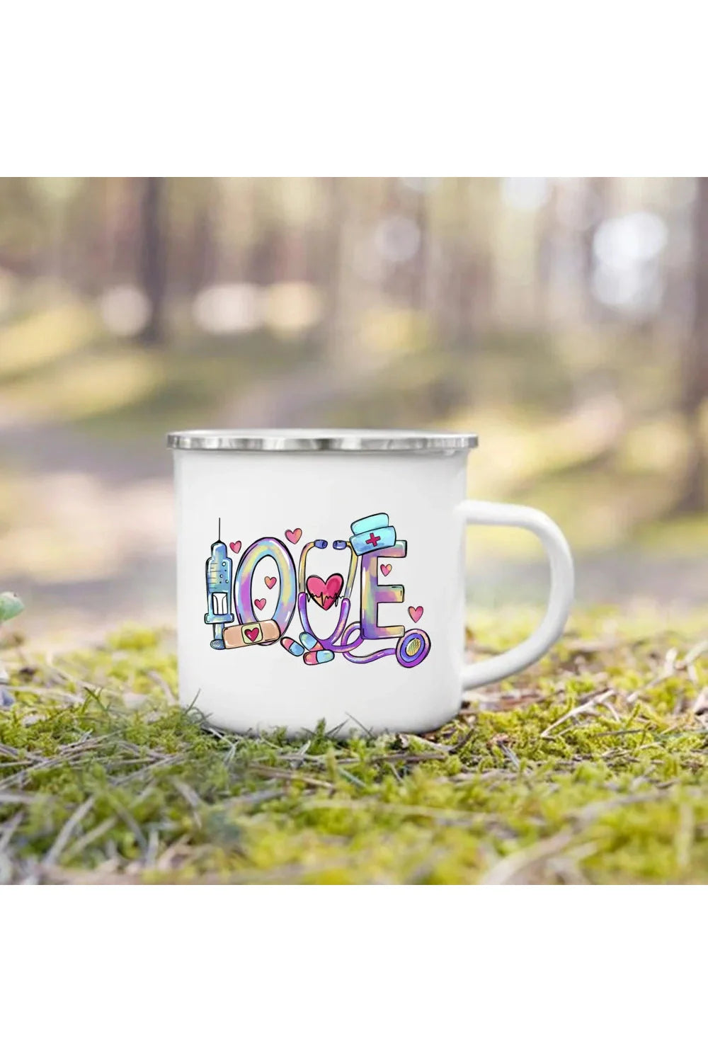 Lisslune | Life Enamel Coffee Mug