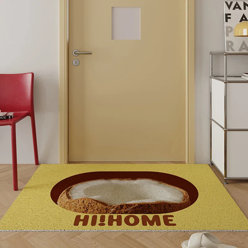 Rynx | Colorful PVC Apple Coconut Doormat customizable Fruit House Entrance Welcome Mat Carpet Organizer Pad Outdoor Home Room Holiday Decor