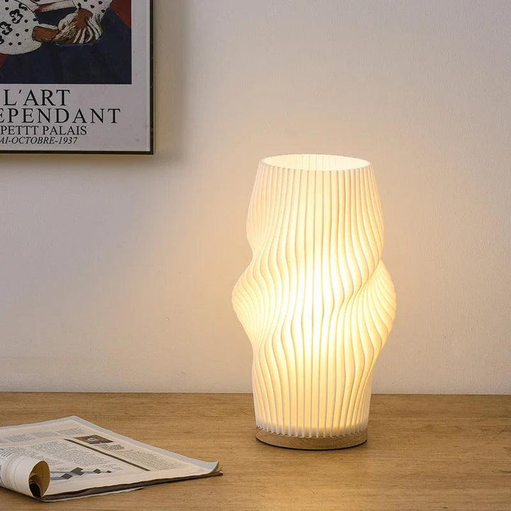 Lisslune | CharmAura - Sophisticated Cream Table Lamp