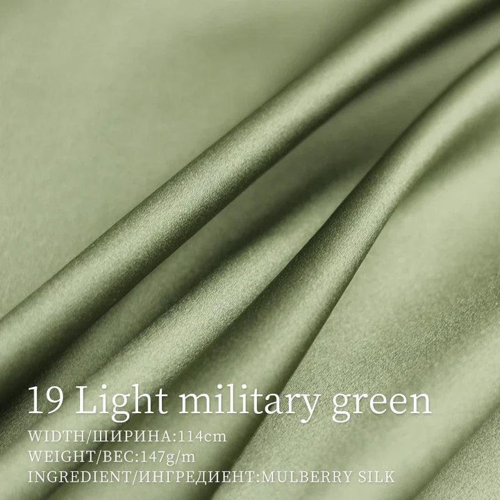 Lisslune | Opulent Red Raspberry 30 Momme Heavy Satin Silk Fabric for Refined Dress Couture and Couture Creations