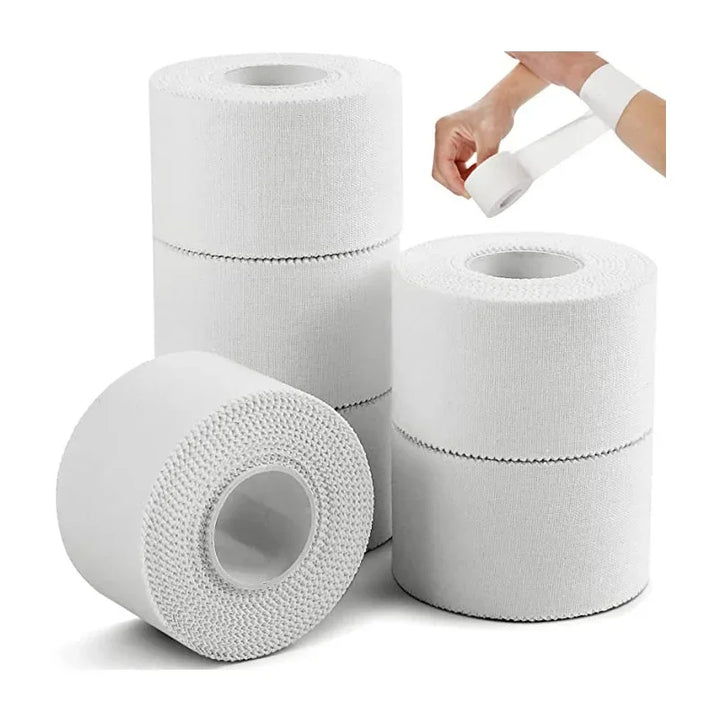 Rynx | 1 Roll White Sports Tape, Professional Athletic Trainer Tape, Sports Care Tape, Sports Bandage Tape as First Aid Bandage for Injuries