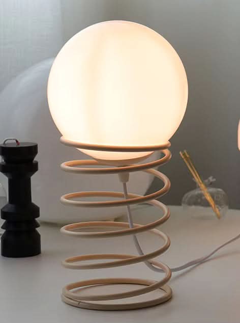 Lisslune | FrostOrb Bauhaus Table Lamp – Frosted Glass