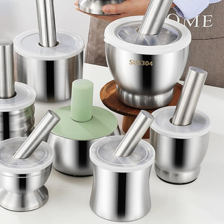 Lisslune | Stainless Steel Effortless Garlic Grinding Bowl