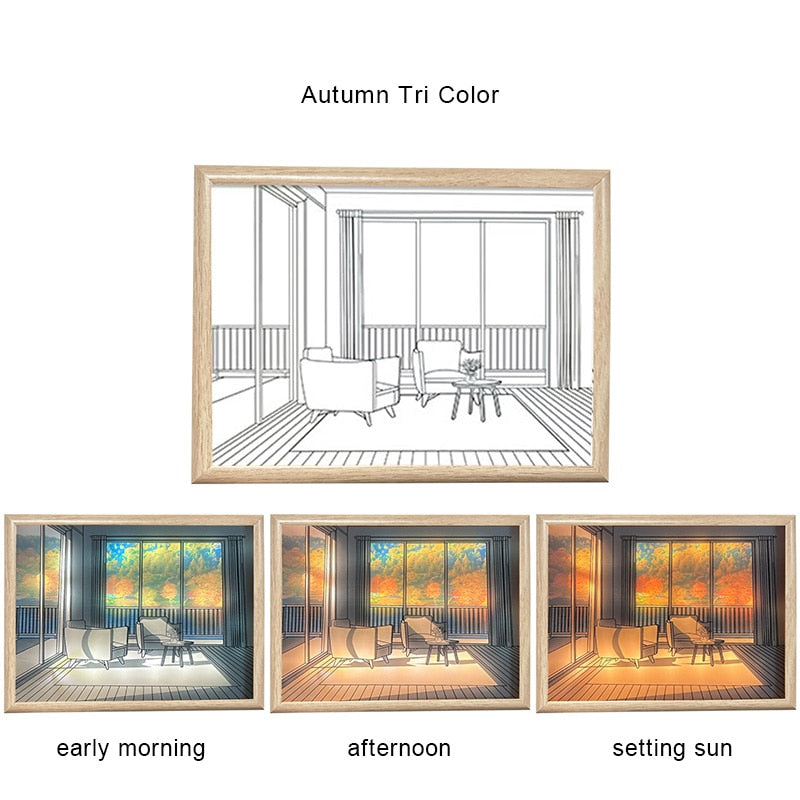 Lisslune | 2D Painting Art Lumina Creative LED Lamp