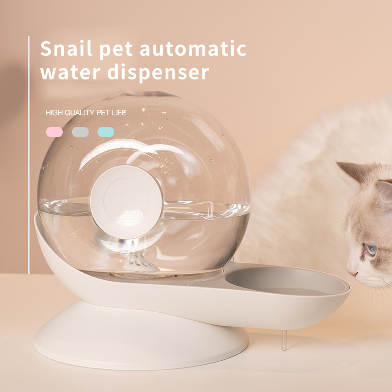 Lisslune | AquaPoes Fountain – Automatic Drinking Fountain for Cats and Dogs with Stainless Steel Reservoir
