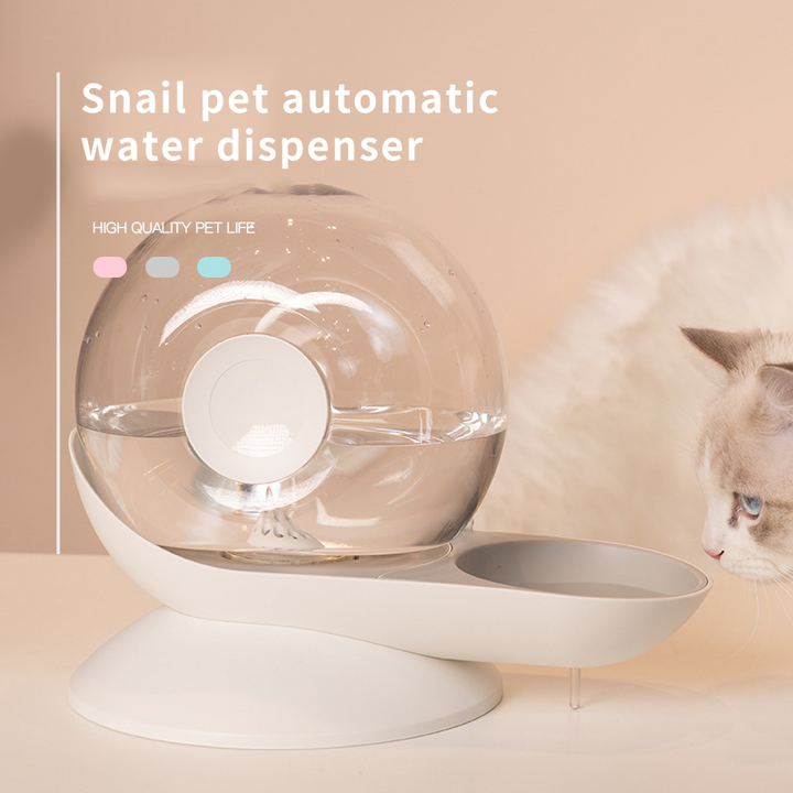 Lisslune | AquaPoes Fountain – Automatic Drinking Fountain for Cats and Dogs with Stainless Steel Reservoir