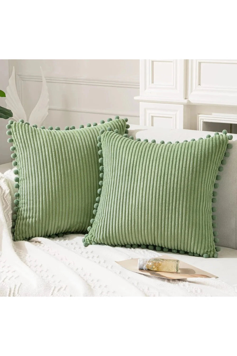 Lisslune | Velvet-cord-pillow-cover-set