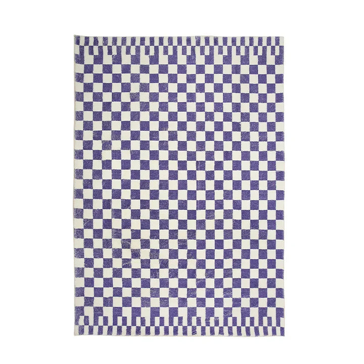 Rynx | Lavender Color Luxury Checkerboard Rug Bedroom Decoration Rugs Living Room Rug Bathroom Door Mat Non-Slip Rugs Rug IG