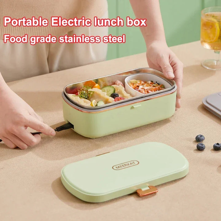 Lisslune | 900ml Portable Electric Lunch Box Food Warmer with Steaming Function – HeatMate