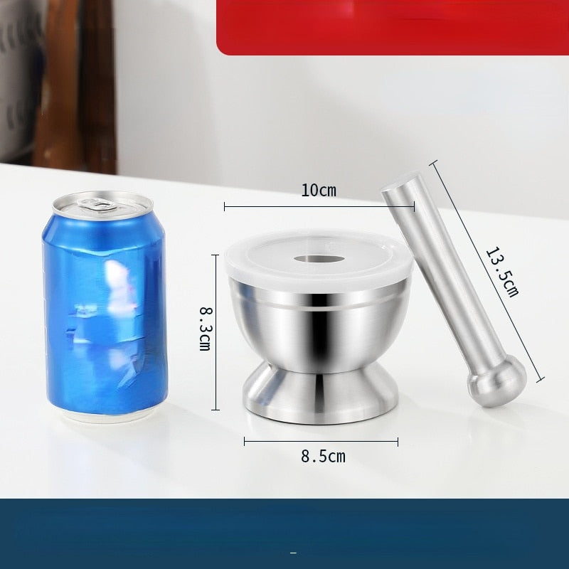 Lisslune | Stainless Steel Effortless Garlic Grinding Bowl