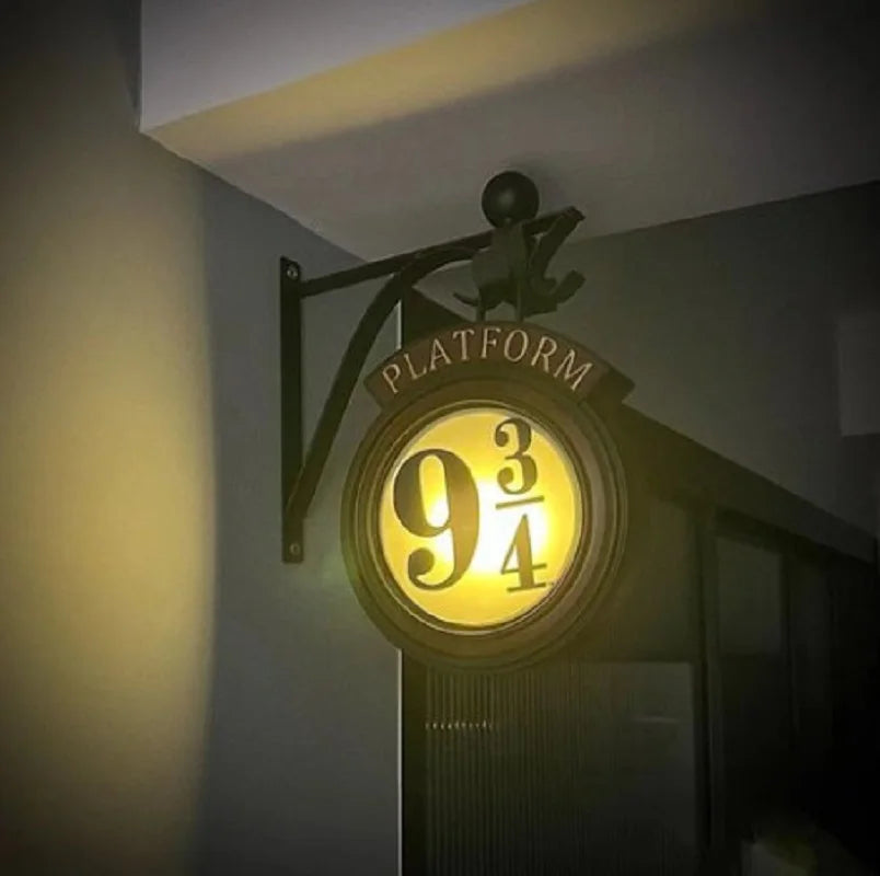 Lisslune | Harry Potter 9 3/4 Figure Night Light LED Magic Wall Lamps Platform Hogwarts 3D Lamp Harry's Room Decor Kids Birthday Gift