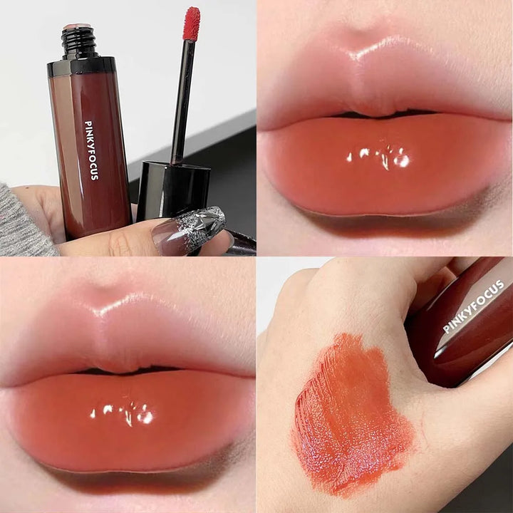 Rynx | Water Glass Lip Gloss Liquid Lipstick Waterproof Clear Moisturizing No Faded Color Gel Lipstick Makeup Women Korean Cosmetics