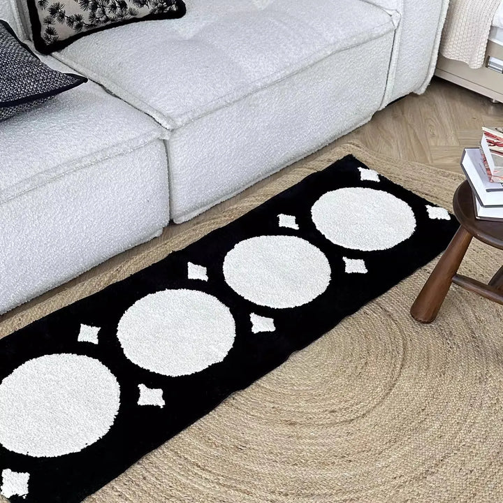 Rynx | Long Tufting Moon Star Bedroom Carpet Soft Geometric Mat Hallway Bedside Rug Kids Foot Pad Aesthetic Living Room Decor