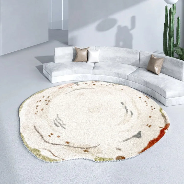 Rynx | Irregular Living Room Rugs Modern Style Carpet Thick Coffee Table Rugs Soft Comfortable Bedroom Carpet Geometric Decorative Rug