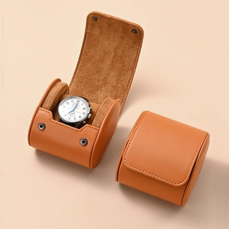 Lisslune | Elegant PU Leather Watch Storage Roll and Travel Organizer Set