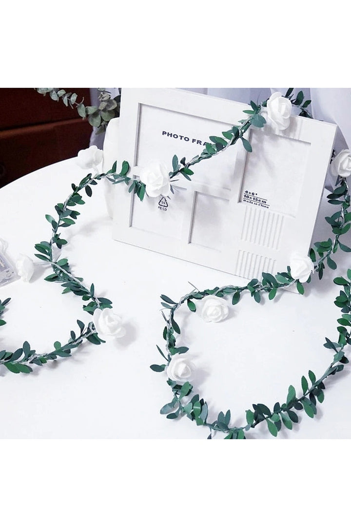 Lisslune | white rose light garland