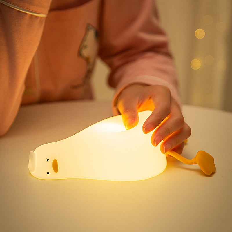 Lisslune | Lazy Flat Duck Atmosphere Night Lamp