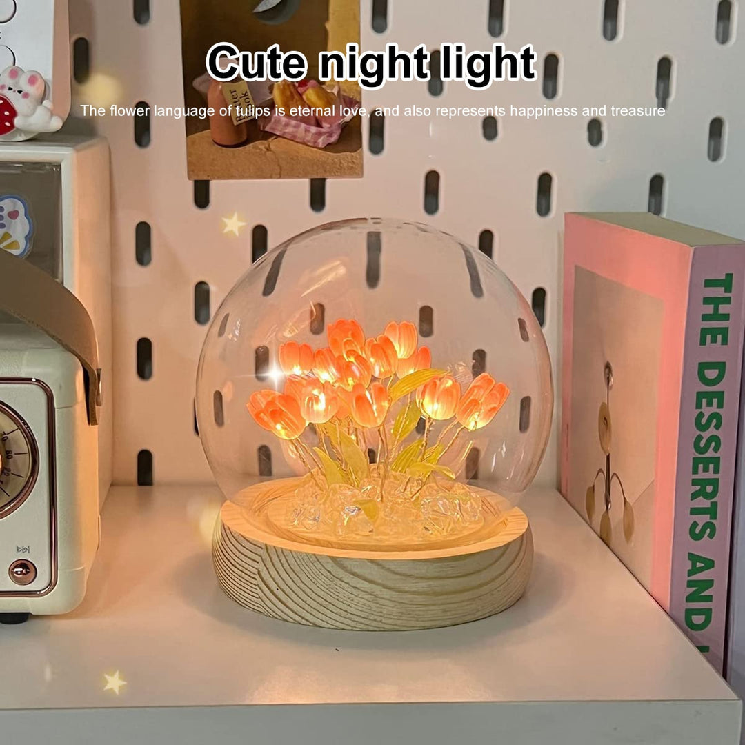 Lisslune | Shiny Tulip Handmade Night Lamp