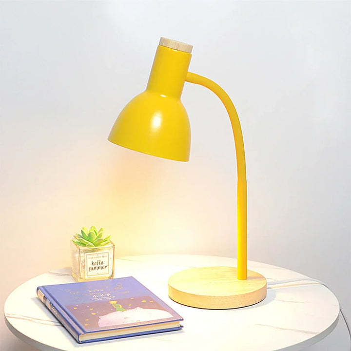 Lisslune | Autumn and Winter Lighting | Nordic Creative Wood Art Iron LED Desk Lamp - Moxie