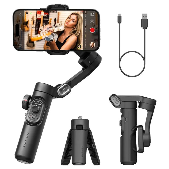 Lisslune | 3-Axis Smartphone Gimbal Stabiliser with AI Tracking & Face Detection – Alvion