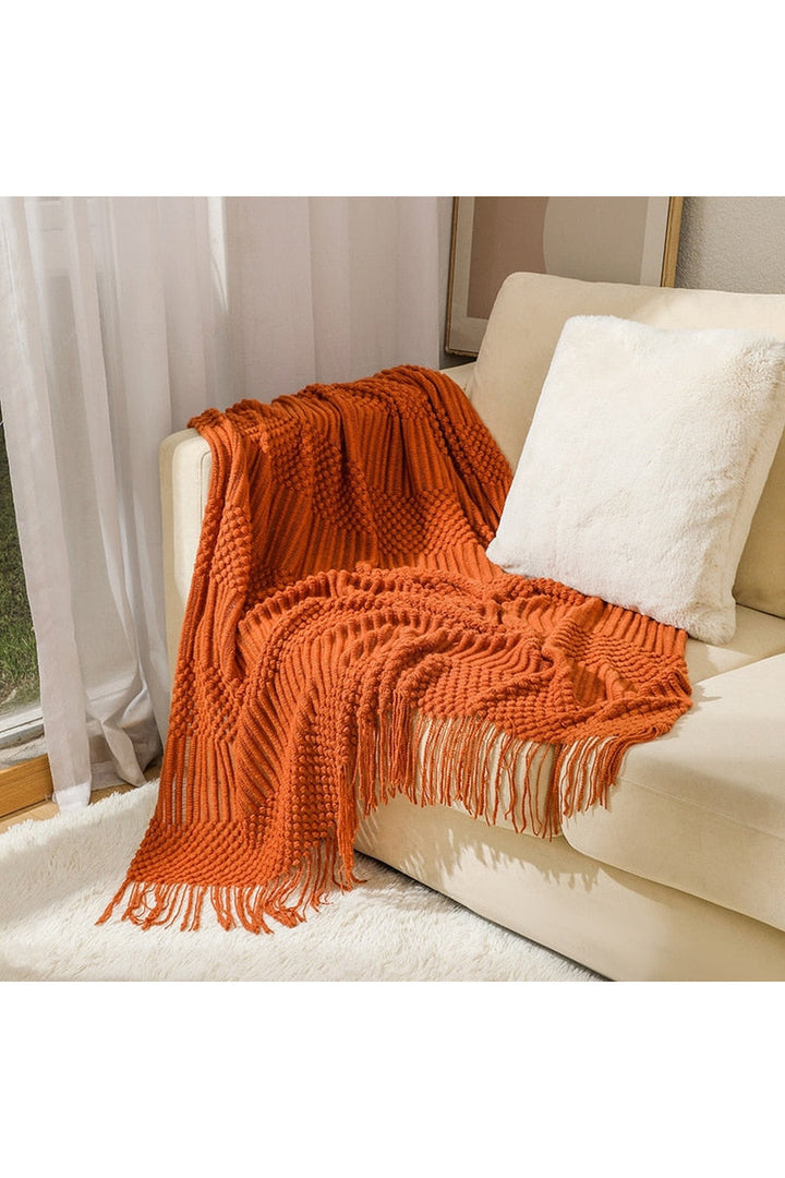 Lisslune | Solid Color Sofa Blanket