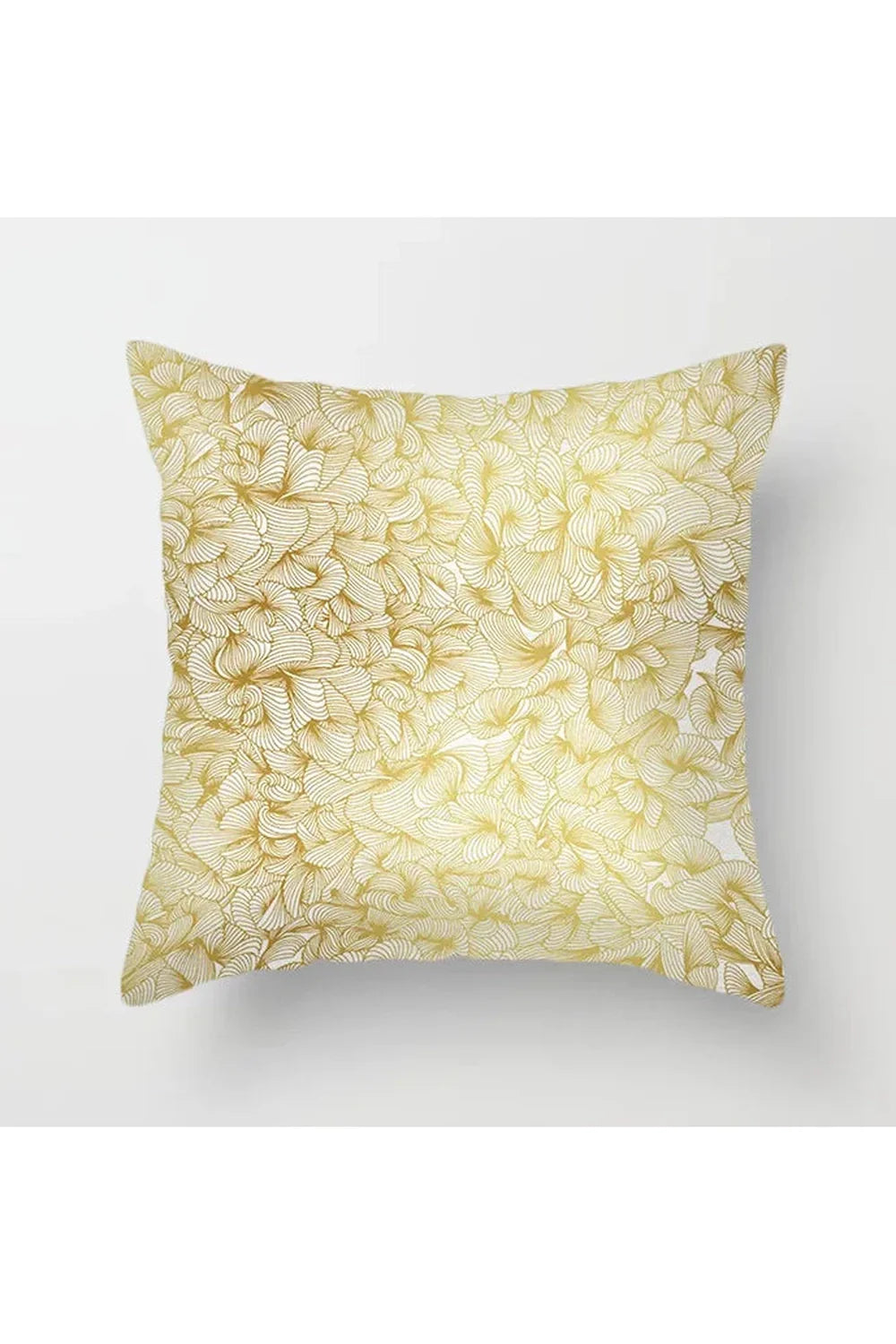 Lisslune | Yellow leaf polyester pillowcase