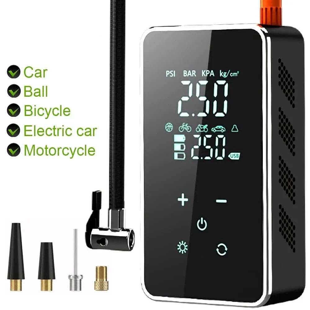 Lisslune | Portable wireless air pump with touchscreen & 150psi pressure