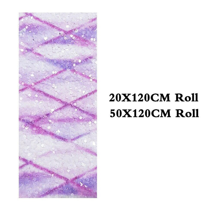 Lisslune | Shiny diamond-shaped artificial leather craft roll - Ideal for stylish hair accessories and festive creations