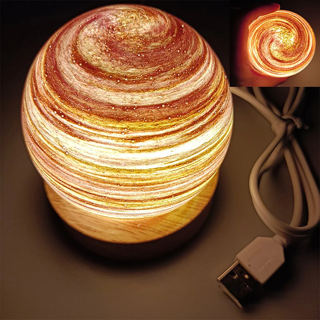 Lisslune | 3D Crystal Planets Atmosphere Night Lamp