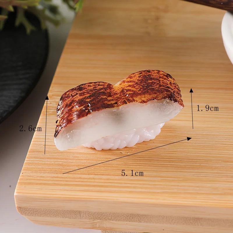 Lisslune | Realistic Artificial Sushi Set - 10pcs Decorative Japanese Rolls for Photography and Home Styling