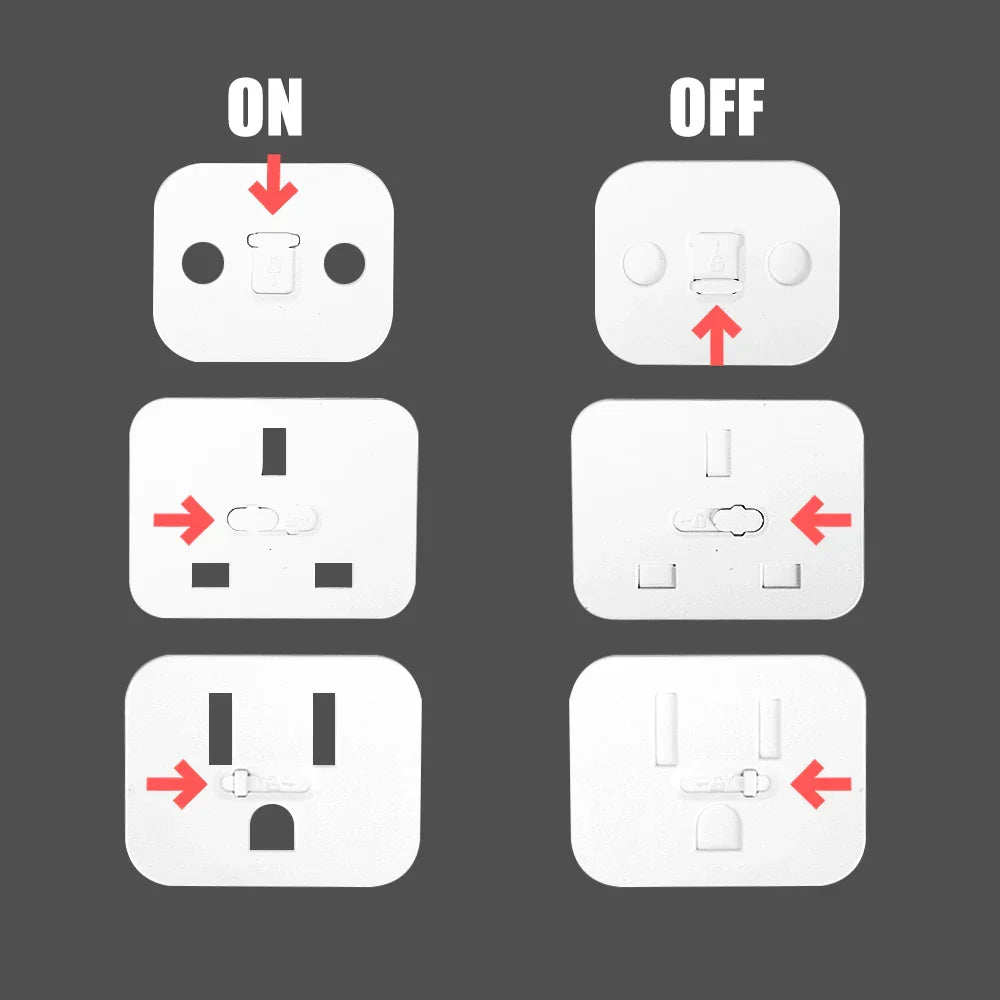 Lisslune | Slide Lock Protective Childproof Power Socket Cover