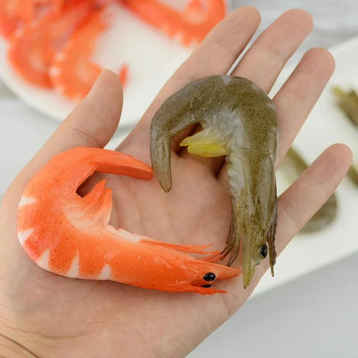 Lisslune | Realistic PVC Shrimp Sculpture for Home Decor and Creative Play